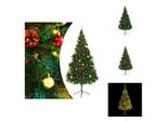 Vidaxl Albero Di Natale Artificiale Con Luci E Decorazioni Verde 210 Cm - Alberi Di Natale