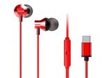 Aiwa ESTM-50USB-C/RD Cuffie Intrauricolari/ Con Microfono/ Usb Tipo-C/ Rosso