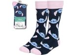 Calzini Lilo & Stitch Faccia Di Punto Rosa 36-43