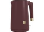 Bollitore Elettrico A Doppia Parete Berlinger Haus, 1,7 L, Acciaio Inossidabile, Riscaldamento Rapido, Protezione Contro L'ebollizione E L'asciugatura, Base Girevole A 360, Cool Touch, Bordeaux Matte