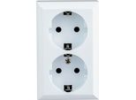 Neu Aufputz Schuko Steckdosen 1-Fach, 2-Fach, 3 Fach E 4-Fach Oder Verteiler