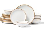 Set Di Stoviglie In Ceramica Da 18 Pezzi Per 6 Persone - Set Di Piatti E Ciotole