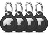 Tech-Protect Confezione Da 4 Pezzi Apple Airtag 1 / 2 Nero