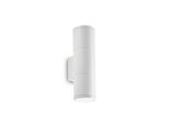 Applique Moderna Gun Alluminio Bianco 2 Luci Gu10