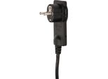 Spina Piatta, Uni-Schuko Con Impugnatura, Rimovibile, Cavo - 1,5 M, Nero