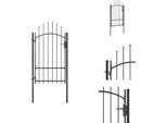 Vidaxl Cancello Da Giardino In Acciaio 1X2,2 M Nero - Cancelli Da Giardino