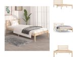 Vidaxl Letto In Legno Massiccio Di Pino 90X190 Cm - Letti E Strutture Letto