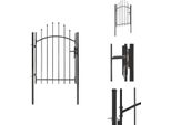 Vidaxl Cancello Da Giardino In Acciaio 1X1,75 M Nero - Cancelli Da Giardino