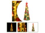 The Living Store Albero Di Natale Artificiale Pop-Up 150 Led Verde 180 Cm