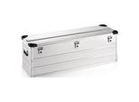 Cassetta In Alluminio L1182Xl385Xh410Mm 163L Con Coperchio Incernierato E Angoli Impilabili