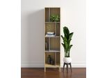 BüCherregal Woodman "Abbeywood", Grau (Eiche, Grau), B:45Cm H:185Cm T:35Cm, Regale, BüCherregal, Holzfurnier Aus Eiche, Fsc-Zertifiziert