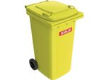Sulo Bidone Per Rifiuti Grandi 240L Hdpe Giallo Mobile, Secondo En 840 - 1093378