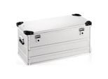 Cassetta In Alluminio L782Xl385Xh380Mm 91L Con Coperchio Incernierato E Angoli Impilabili