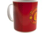 Manchester United Fc - Tazza Da Caffè, Con Sfumatura Di Colore, 325Ml BS4021 (Taglia Unica) (Rosso/Nero/Giallo)