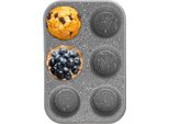Stampo Per 6 Muffin Grandi Con Rivestimento Antiaderente