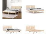 Vidaxl Letto In Legno Massiccio 120X200 Cm - Struttura Letto - Struttura Letto - Letto - Letto Per Camera Da Letto