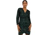 Dorothy Perkins - Mini Abito Da Donna A Maniche Lunghe DP4108 (42 It) (Verde)