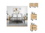 Vidaxl Comodini 2 Pezzi Rovere Sonoma 40X35X50 Cm Materiale A Base Di Legno - Comodini