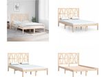 Vidaxl Letto In Legno Massiccio Di Pino 120X200 Cm - Struttura Del Letto - Struttura Del Letto - Mobili Da Camera - Letto Matrimoniale