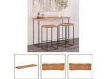 The Living Store Piano D'appoggio 120X40X2,5Cm Rettangolare In Legno Massiccio Di Acacia Bordo Albero
