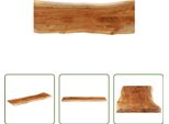 The Living Store Piano D'appoggio 120X40X3,8Cm Rettangolare In Legno Massiccio Di Acacia Bordo Albero