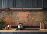 Copperandcraft, Alzatina Da Parete In Rame, Rivestimento Murale In Metallo 60X50 Cm, Pannello Decorativo Per Cucina E Interni, Stile Industriale