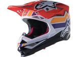 Casco Supertech S-M10 Troy Lee Designs, Alpinestars (Arancione/Giallo/Viola/Bianco/Nero, Taglia 2XL)