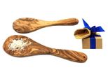 ReislöFfel OLIVENHOLZ-ERLEBEN "ReislöFfel Aus Olivenholz", Braun, L: 20Cm, Edelstahl, Massivholz, KochlöFfel, ReislöFfel Zum Portionieren, Servieren Und Mischen Von Reis