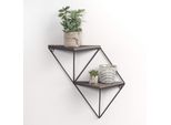 Skye Decor, Wr045, Mensole Da Parete, Noce, Legno, 33 X 30 X 13 Cm
