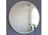 Skye Decor, A700- A700NOS, Argento, Specchio Da Parete, 60X60 Cm, 100% Mdf