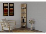 Skye Decor, Porto, Libreria, Zaffiro, 100 % Melamine Coated Slipboard, 25 X 25 X 160 Cm