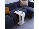 Skye Decor, Pasific C - White, Black, Tavolino, Bianco, 100 % Melamin Coated Slipboard, 30 X 43 X 61 Cm