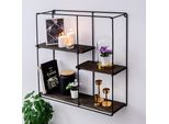 Skye Decor, Lilac, Mensola Da Parete, Nera, 100 % Legno Durevole, 60 X 60 X 15 Cm