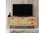 Skye Decor, Hapsiyas 140, Tavolino Per Tv, Rovere, 100 % Melamin Coated Slipboard, 140 X 40 X 60 Cm