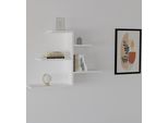 Skye Decor, Gami - White, Scaffale Da Parete, Bianco, 100 % Pannello Di Legno Rivestito Di Melamina, 82,2 X 19,6 X 48 Cm