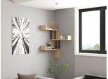 Skye Decor, Bombe - Sapphire Oak, Mensola A Muro, Rovere Zaffiro, Pannello Di Legno Rivestito Al 100 % Di Melamina, 105 X 20 X 60 Cm