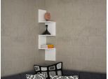 Skye Decor, Corner - White, Mensole Da Parete, Bianco, 25 X 105,4 X 25 Cm
