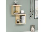 Skye Decor, Octa - Sapphire, Mensola Da Parete, Zaffiro, 100 % Melamine Coated Slipboard, 29,8 X 16,4 X 60 Cm