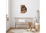 Wallity, Cavallo - 317, Decorazione Da Parete, Nero, Metallo, 40 X 58 X 3 Cm