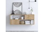 Skye Decor, Flora - Dec0027, Console, Quercia, 100 % Melamin Coated Slipboard, 120 X 22 X 50 Cm