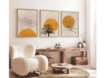 Wallity, Huhu147 - 50 X 70, Quadri, Multicolore, Mdf, 50 X 70 Cm