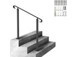 Ringhiera Per Scale 100X13,5X97 Cm Corrimano Regolabile In Altezza (Fino A 32 Cm) E In Angolazione (0-52,8°) Ringhiera Per Ingresso Corrimano In Ferro Ideale Per Scale A 1 O 2 Gradini Con Kit Di Installazione Nero