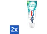 Aquafresh White & Shine - Dentifricio Sbiancante - 75 Ml - Confezione Risparmio - 2 Pezzi