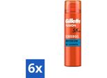Gillette Fusion 5 Proglide – Gel Da Barba – Idratante – Con Burro Di Cacao – 200 Ml - Confezione Risparmio - 6 Pezzi