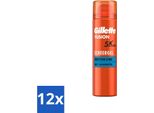Gillette Fusion 5 Proglide – Gel Da Barba – Idratante – Con Burro Di Cacao – 200 Ml - Confezione Risparmio - 12 Pezzi