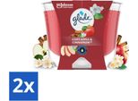 Glade - Candela Profumata Alla Mela E Cannella - 100 % Cera Di Colza - 204 G - Confezione Risparmio - 2 Pezzi