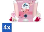 Glade - Candela Profumata I Love You - 100% Cera Di Colza - 204 G - Confezione Risparmio - 4 Pezzi