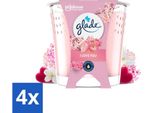 Glade - Candela Profumata I Love You - 100% Cera Di Colza E Vegan - 112 G - Confezione Risparmio - 4 Pezzi