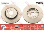 2X Disco Freno Trw DF7475 Per Opel Astra J Sports Tourer (P10) Astra J 45 5Mm