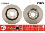 2X Disco Freno Trw DF6005 Per Audi A4 Avant (8ED B7) A4 Avant (8E5 B6) 36Mm